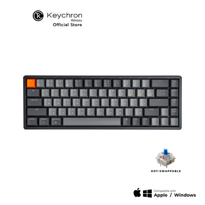 Keychron K6 Wireless Hot-swappable Mechanical Keyboard  คีย์บอร์ดไร้สาย ภาษาไทย