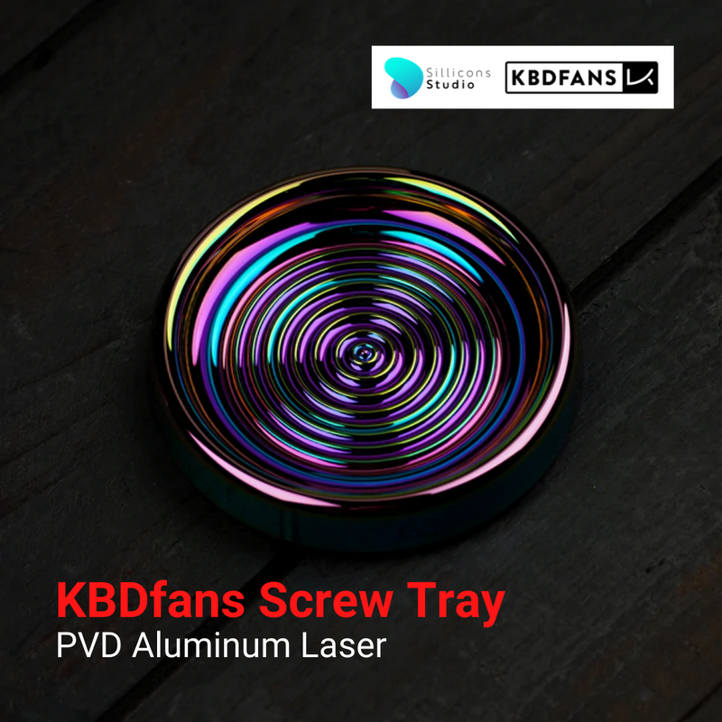 ถาดใส่กรู KBDfans Screw Tray – PVD Aluminum Laser