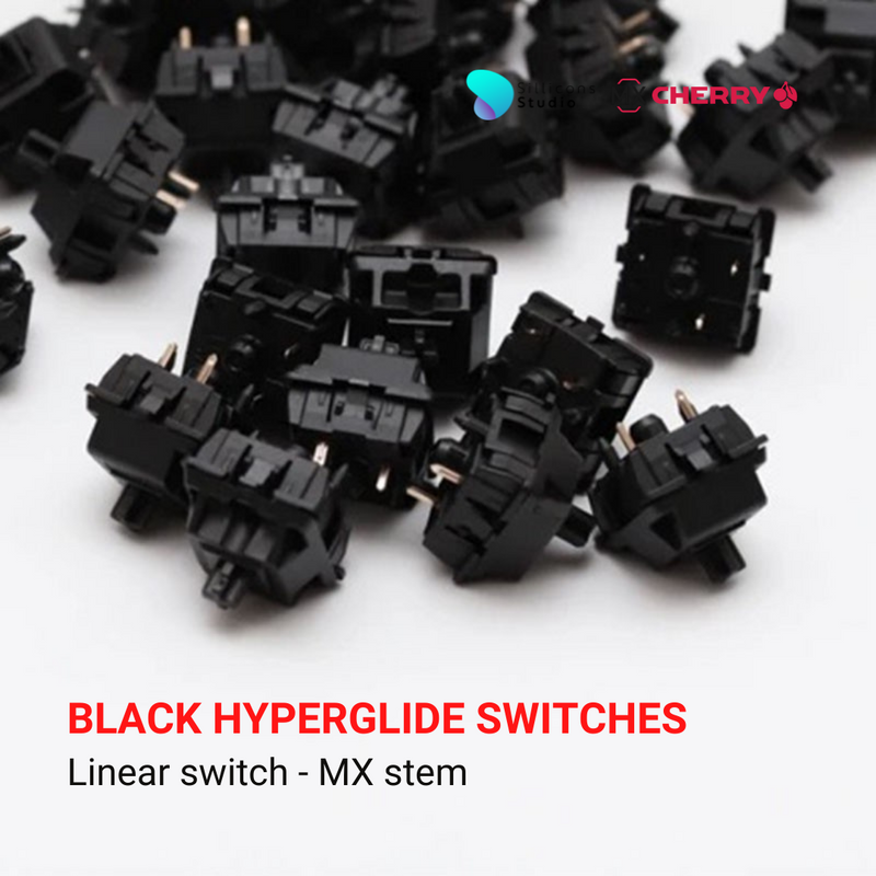 สวิตช์ CHERRY MX BLACK HYPERGLIDE SWITCHES