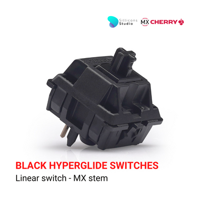 สวิตช์ CHERRY MX BLACK HYPERGLIDE SWITCHES