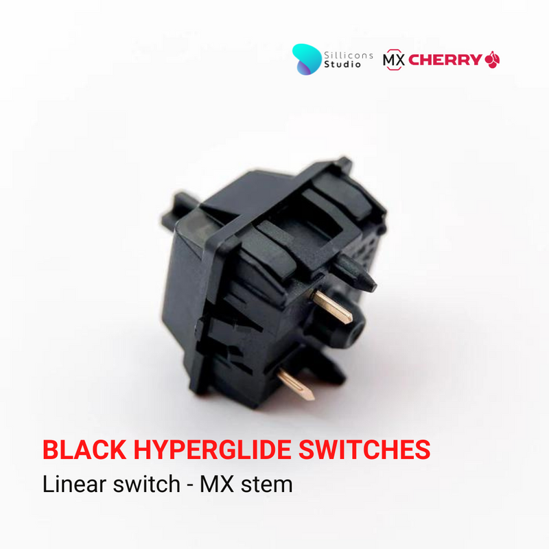 สวิตช์ CHERRY MX BLACK HYPERGLIDE SWITCHES