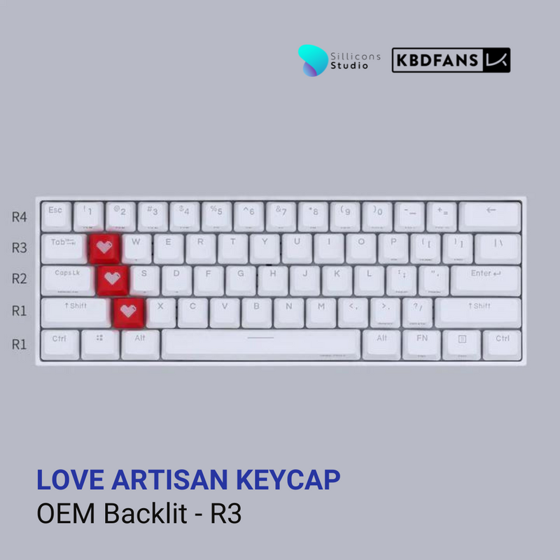 คีย์แคป KBDFans OEM Backlit LOVE ARTISAN KEYCAPS