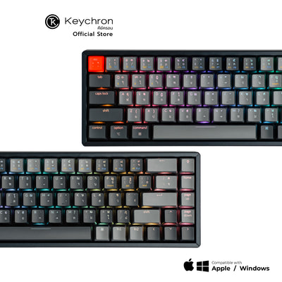 Keychron K6 Wireless Hot-swappable Mechanical Keyboard  คีย์บอร์ดไร้สาย ภาษาไทย