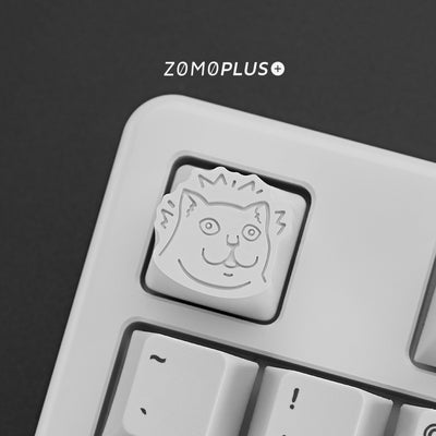 ZOMOPLUS MUR CAT MEME ALUMIUM ARTISAN KEYCAP MECHANICAL KEYBOARD KEYCAP