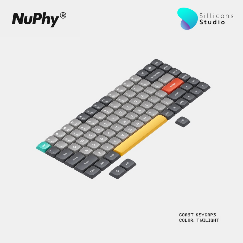 คีย์แคป Low profile NuPhy Air75 COAST PBT Keycaps (Twilight)