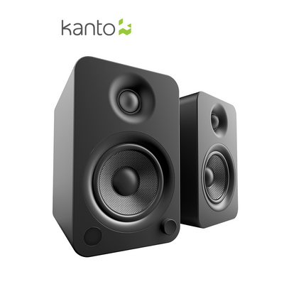 Kanto YU4 ลำโพงคุณภาพ Powered Bookshelf Speakers with Bluetooth and Phono Preamp