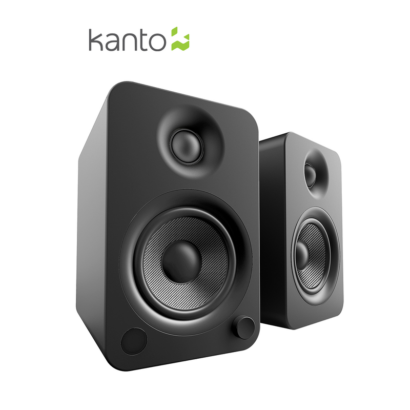 Kanto YU4 ลำโพงคุณภาพ Powered Bookshelf Speakers with Bluetooth and Phono Preamp