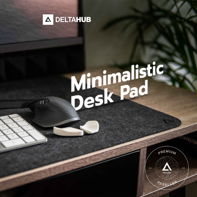 Minimalistic Desk Pad by Deltahub แผ่นรองโต๊ะ แผ่นรองเมาส์