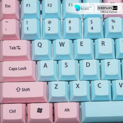 (KBDFans) PINK AND BLUE CHERRY PROFILE DYE-SUB DP0813