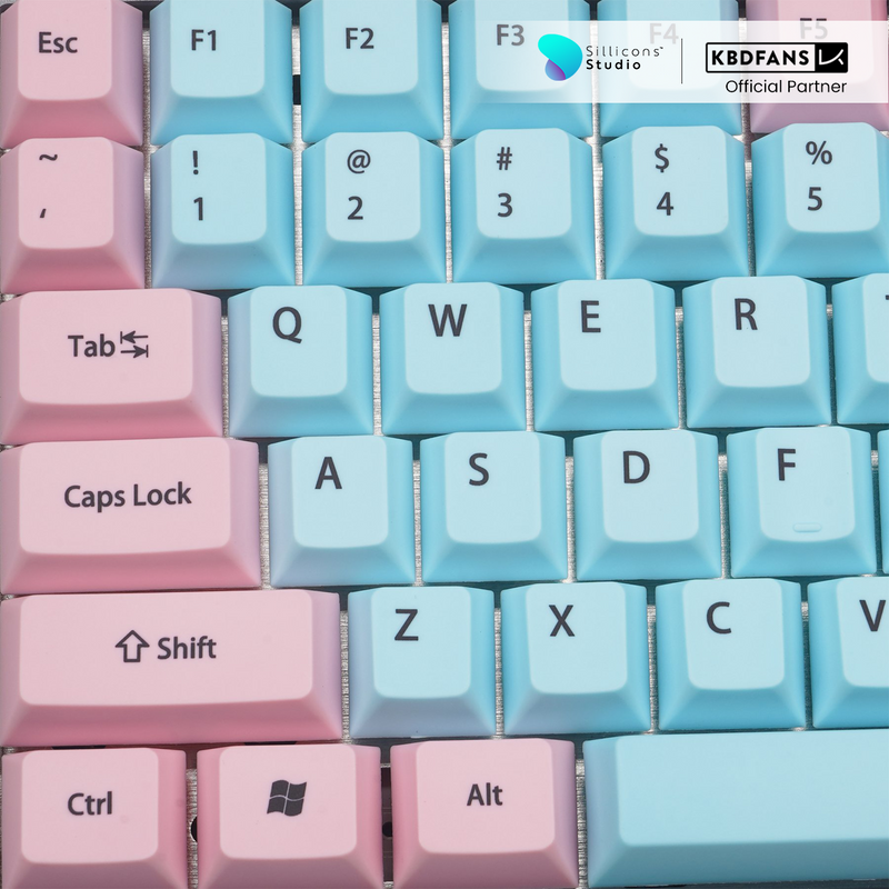 (KBDFans) PINK AND BLUE CHERRY PROFILE DYE-SUB DP0813