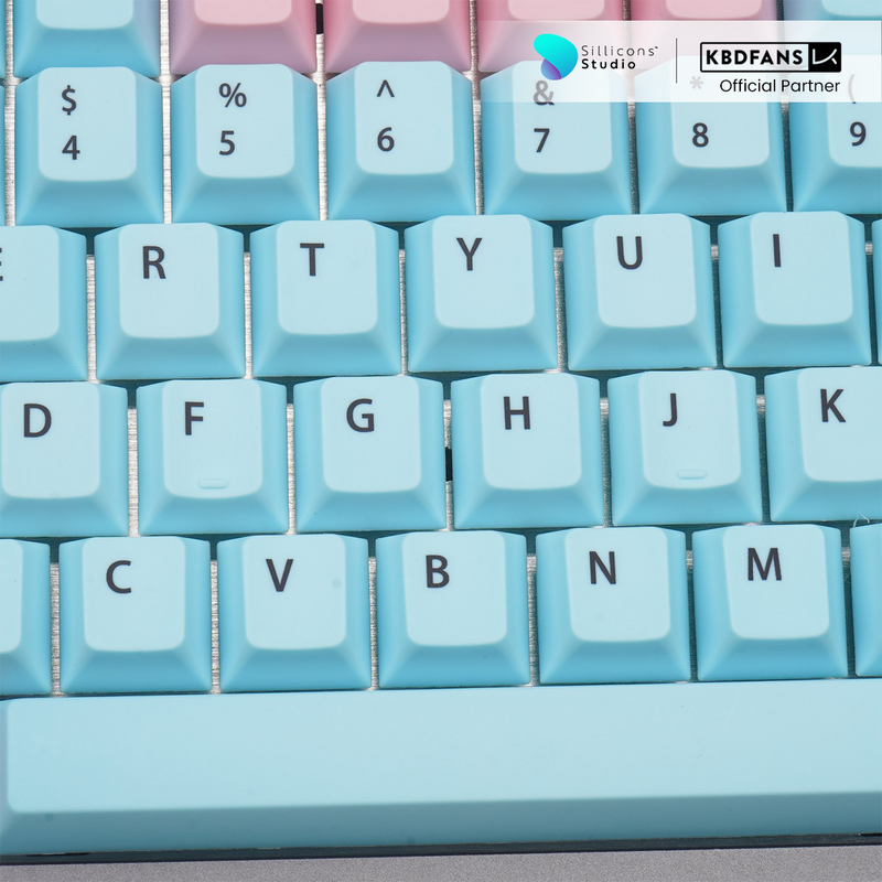 (KBDFans) PINK AND BLUE CHERRY PROFILE DYE-SUB DP0813