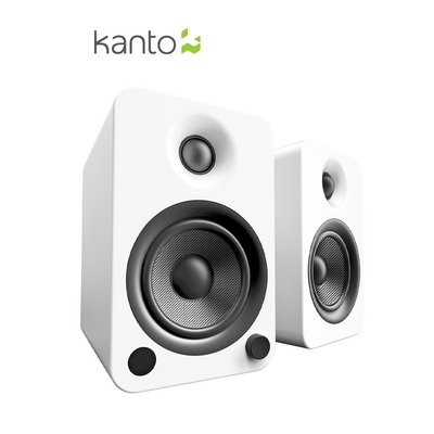 Kanto YU4 ลำโพงคุณภาพ Powered Bookshelf Speakers with Bluetooth and Phono Preamp