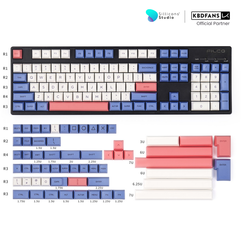 (KBDFans) SA PBT VIOLET DYE-SUB