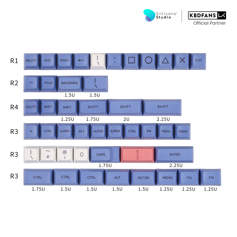 (KBDFans) SA PBT VIOLET DYE-SUB