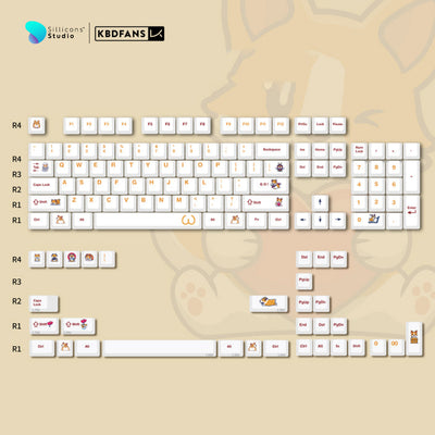 (KBDFans) CHERRY PROFILE CORGI PBT DYE-SUB KEYCAPS