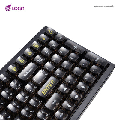 LOGA CRYSTAL SERIES :132 KEYS CLEAR KEYCAP SET