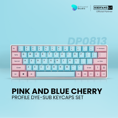 (KBDFans) PINK AND BLUE CHERRY PROFILE DYE-SUB DP0813