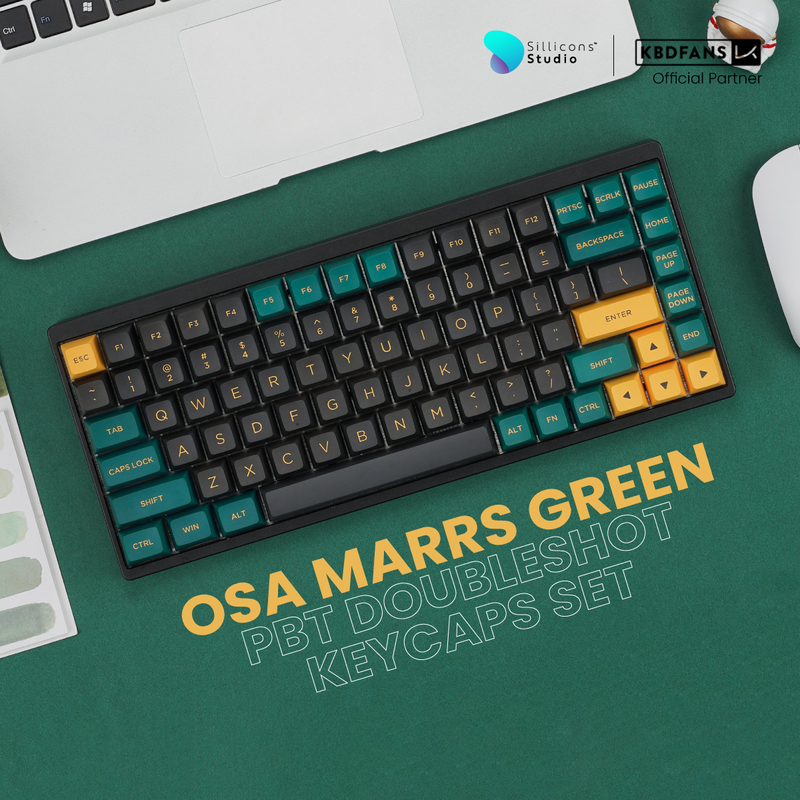 (KBDFans) OSA MARRS GREEN PBT DOUBLESHOT