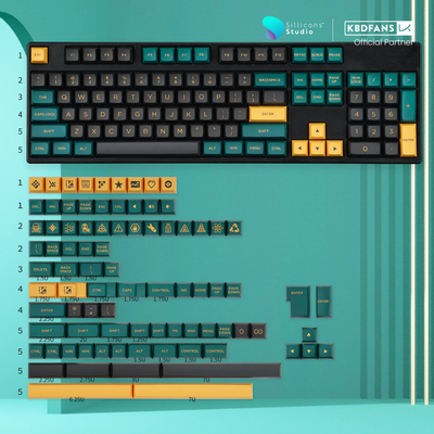 (KBDFans) OSA MARRS GREEN PBT DOUBLESHOT