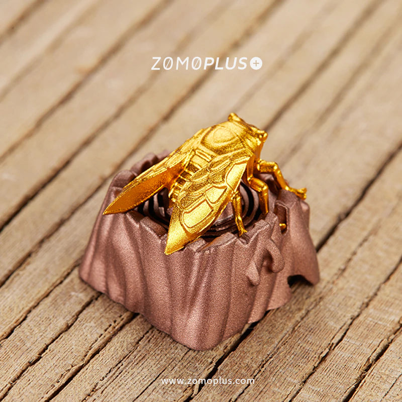 ZOMO PLUS Golden Cicada Aluminium Keycap