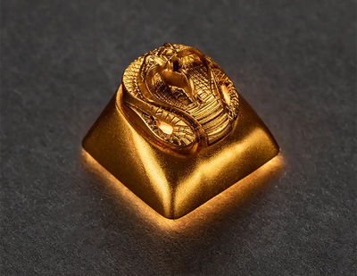 ZOMO PLUS Golden King Cobra Aluminium Keycap