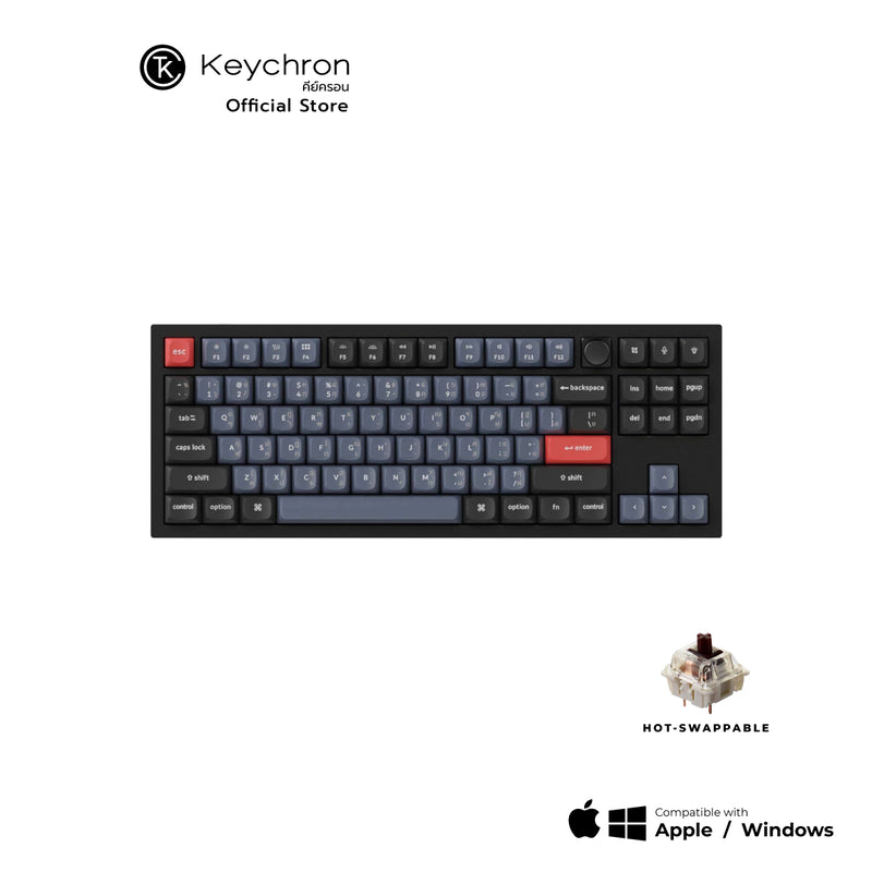 Keychron Q3 QMK Custom Mechanical Keyboard ภาษาไทย