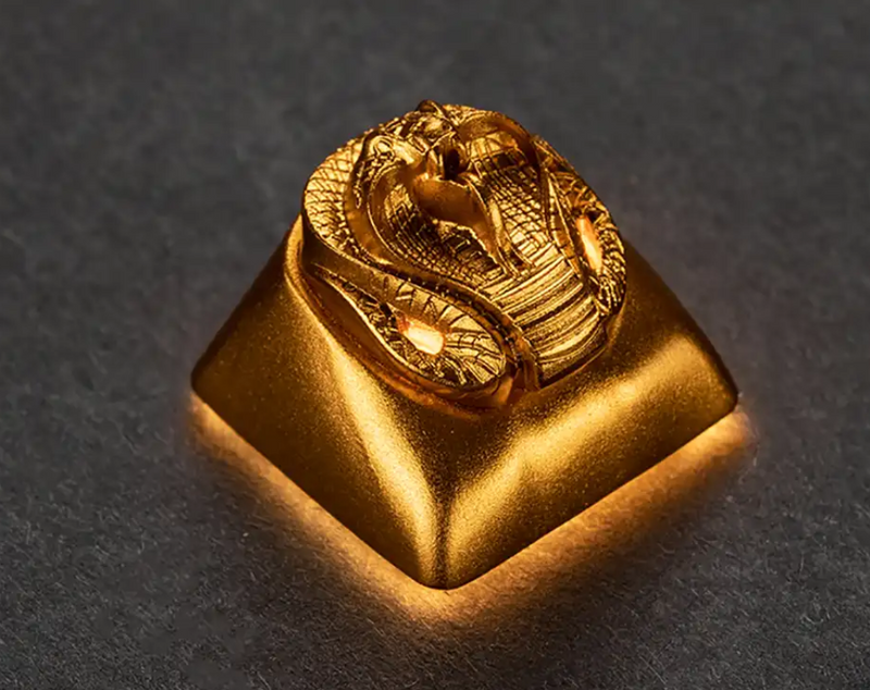 ZOMO PLUS Golden King Cobra Aluminium Keycap