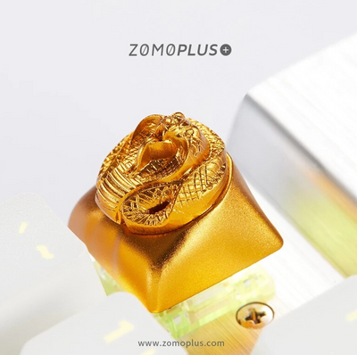 ZOMO PLUS Golden King Cobra Aluminium Keycap
