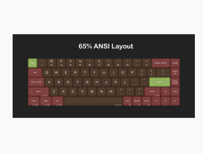 KBDfans 65% WOODEN CASE HOT-SWAP KEYBOARD DIY KIT WITH WRIST