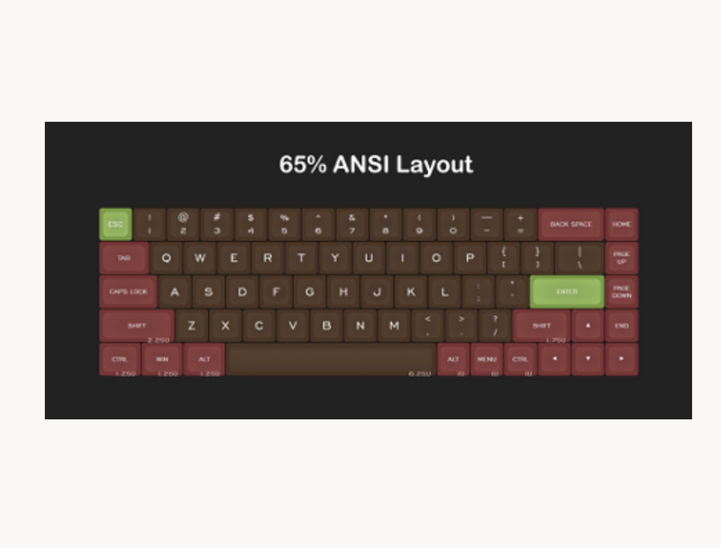 KBDfans 65% WOODEN CASE HOT-SWAP KEYBOARD DIY KIT WITH WRIST