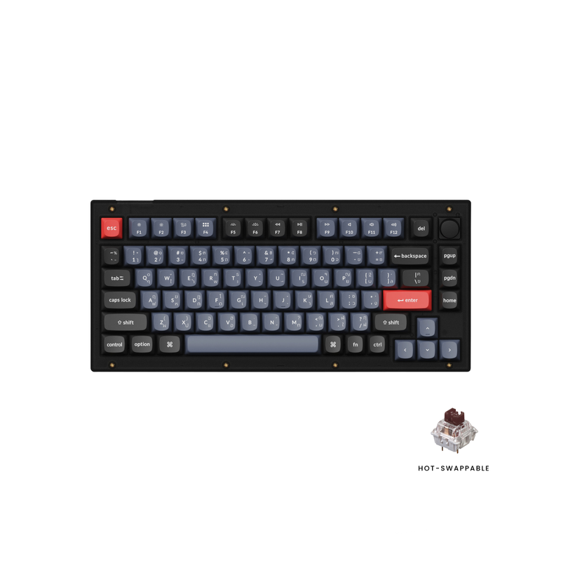 Keychron V1 Custom Keyboard QMK VIA TH-EN (คัสต้อม คีย์บอร์ดภาษาไทยขนาด 75%)