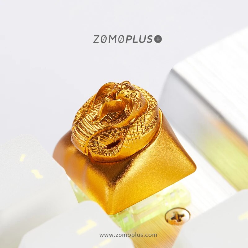 ZOMO PLUS Golden King Cobra Aluminium Keycap